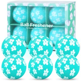 SCENTORINI Shoe Deodorizer Balls, Cotton Scented Deodorizing Balls for Sneakers Trainers Cars Lockers Wardrobes, 6 Pack