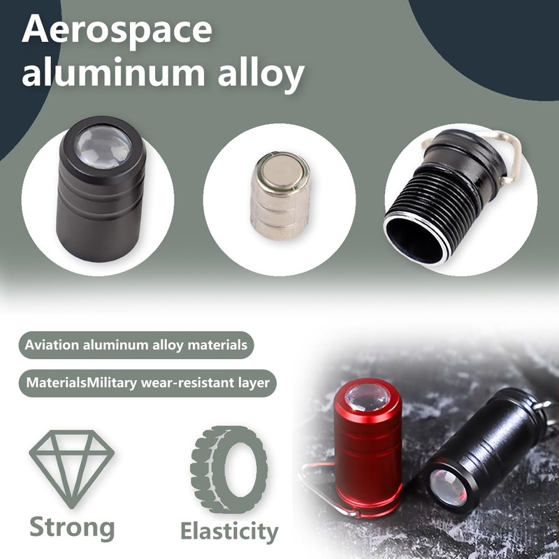 YAFIYGI 1PCS Tiny Flashlight Mini Flashlight Key Chain Nano Keychain