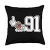 Retro Football Player Apparel Retro White Foam Finger Football Player