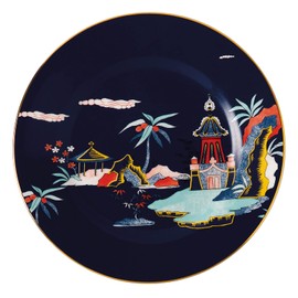 Wedgwood 1061301 Wedgwood Wanderlust Blue Pagoda Plate, 7.9 inches (20 cm)