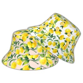 Siarnew Unisex Fashion Bucket Hat for Women Men, Summer Outdoor Sun UV Protection Casual Fisherman Cap Lemon