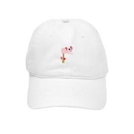CafePress Valentine Mailbox Unique Adjustable Baseball Hat White