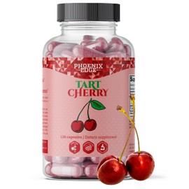 Tart Cherry Supplement from Phoenix Edge - Tart Cherry Concentrate with antioxidant Properties - Support Join Health and uric Acid Levels Naturally