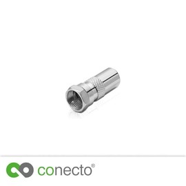 conecto Aerial Adaptor F Male to IEC Male Adapter for Connecting IEC Connectors to Satellite Connectors
