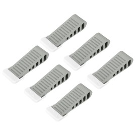 sourcing map 6 Pcs Door Stoppers for Bottom of Door, 30mm/1.18 Inch Door Stops, Rubber Door Stopper Wedge Anti Slip, Window Stopper Door Stackable, Grey