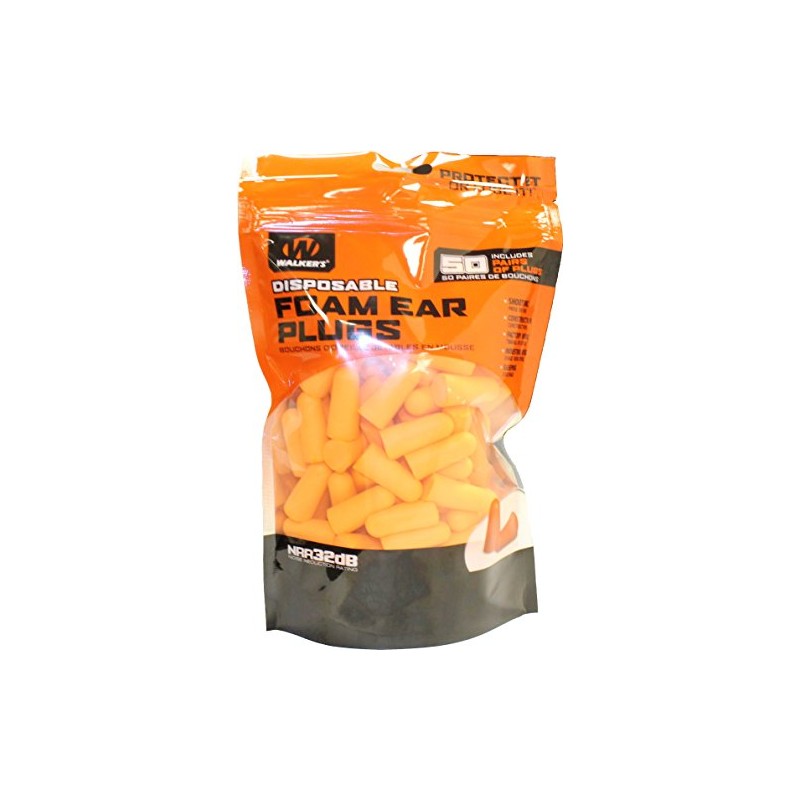 Walker's 33dB NRR Sound Blocking PU Foam Passive Hearing Protection