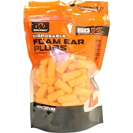 Walker's 33dB NRR Sound Blocking PU Foam Passive Hearing Protection Range Shooting Hunting Work Soft Comfortable Adaptable Orange Earplugs - 50 Pair Bag