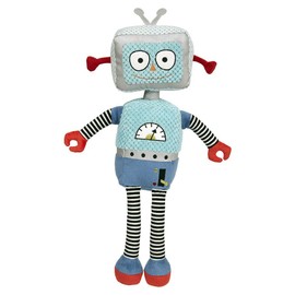 Wilberry - Robots - Light Blue Robot Soft Toy - WB003602, Hellblau