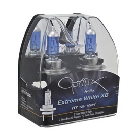 Optilux Hella H71070307 XB Series H7 Xenon White Halogen Bulbs, 12V, 100W, 2 Pack