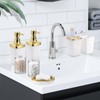 XLHOMO Bathroom Accessories Set, 10 Pieces White and Gold Bathroom