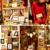 Rolife DIY Miniature Dollhouse Kit Bookstore Room Making Kit Mini