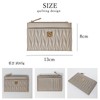 Crossmarbery Fragment Case Slim Wallet with Coin Pocket Quilted Lightweight