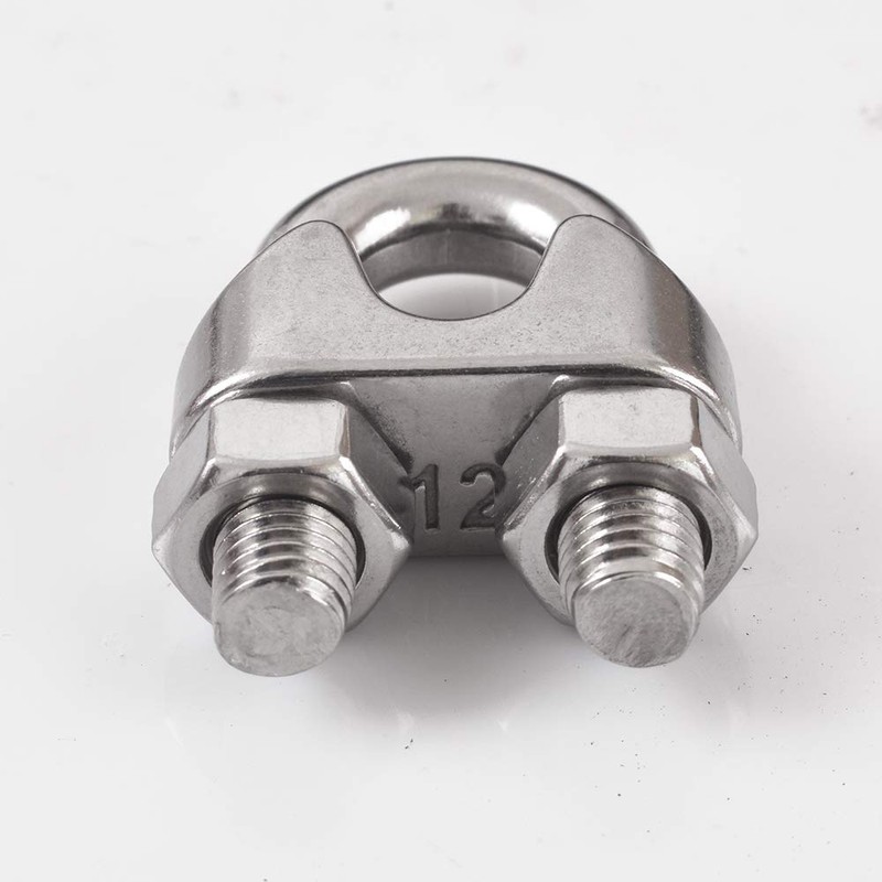Cozihom 1/2 Inch M12 Wire Rope Cable Clip Clamp, 304