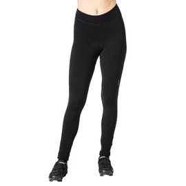 Terry Cycling Padded Bike Pants Women, Pro Thermal Bike Tights 29" Long Hi-Rise High Waisted Fleece Biking Leggings for Women - Black, Small
