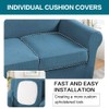 Turquoize 4 Piece Sofa Covers for 3 Cushion Couch Sofa