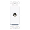 RiteAV 1 Port BNC Wall Plate Insert Module Rocker [White]