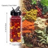 Tiaiidi 24 Pack 3.5 oz Square Plastic Spice Jars,Seasoning Containers