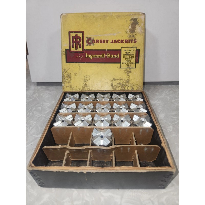 Ingersoll Rand (NOS) 1-3/8" Rock Drill Bit, Carbide Tip Cross,