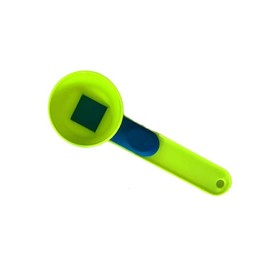 Powder Funnel Scoop, Embudo De Cuchara Medidora - Cuchara Para Gimnasio 2 En 1, Cuchara De Embudo Para Polvo,Cuchara Medidora De Embudo De Polvo Para Gimnasio Pre Workout Dry With Longer Handle(Green)