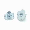 Fifty (50) 1/4-20 x 5/16" Zinc Plated Four Prong Tee