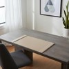 White Latte Bonded Leather 30" x 18" Side-Rail Desk Pad