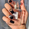 Deep Navy Handmade Nail Tips - Ballerina L / 딥