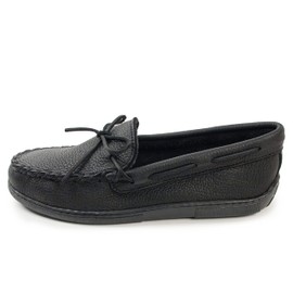Minnetonka Men's Moosehide Classic, Black, 8.5 M US