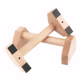 Push Up Handles,Solid Wood Parallettes,Push Up Bar with Non-slip Mat,Parallettes Bars,Calisthenics Equipment,Handstand Blocks for Handstands,Planche Dips,Calisthenics,Strength Training