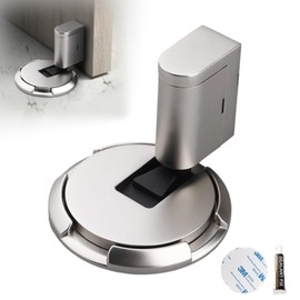 Door Stop Magnetic Door Stopper Non Perforated Door Suction Bathroom Bedroom Invisible Mechanical Suction Buffer Door Stoppers for Floor for Home Doors Office Doors and Commercial Doors