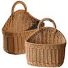 Zerodeko 2Pcs Hanging Storage Basket - Hanging Fruit Basket Wall