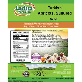 Turkish Apricots, Sulfured (16 oz, ZIN: 525016)
