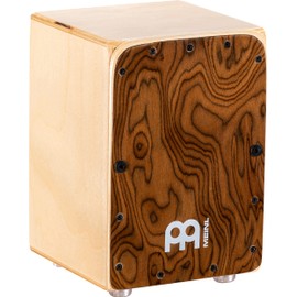 Meinl Percussion Mini Cajon Drumbox - Gift Idea for Musicians - Decorative Gift for Children and Adults - Playing Surface Burl Wood (MC1BW)