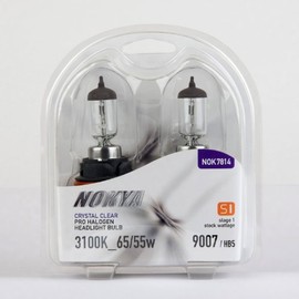 Nokya 9007 HB5 HeadLight Bulbs — Clear 3100K 65/55W (Stage 1) NOK7814