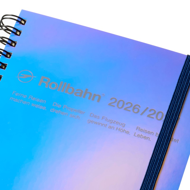 [Delphonics Notebook 2026-2027 Version/Starts March 2026] Rollbahn Diary Metallic L