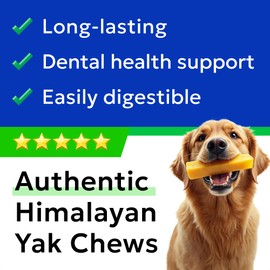 BARK&SPARK Yak Cheese Dog Chews - Large 1pcs - Peanut Butter
