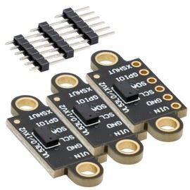 VL53L0X Laser Distance Sensor Binghe Pack of 3 VL53L0X Laser Distance Sensor Modules VL53L0X V2 Time-of-Flight Distance Measuring Sensor Module I2C IIC Compatible with Arduino, for Drones, Robots