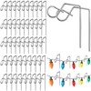 Yaocom 50 Pcs Stainless Steel Christmas Light Q-Hangers Hooks for