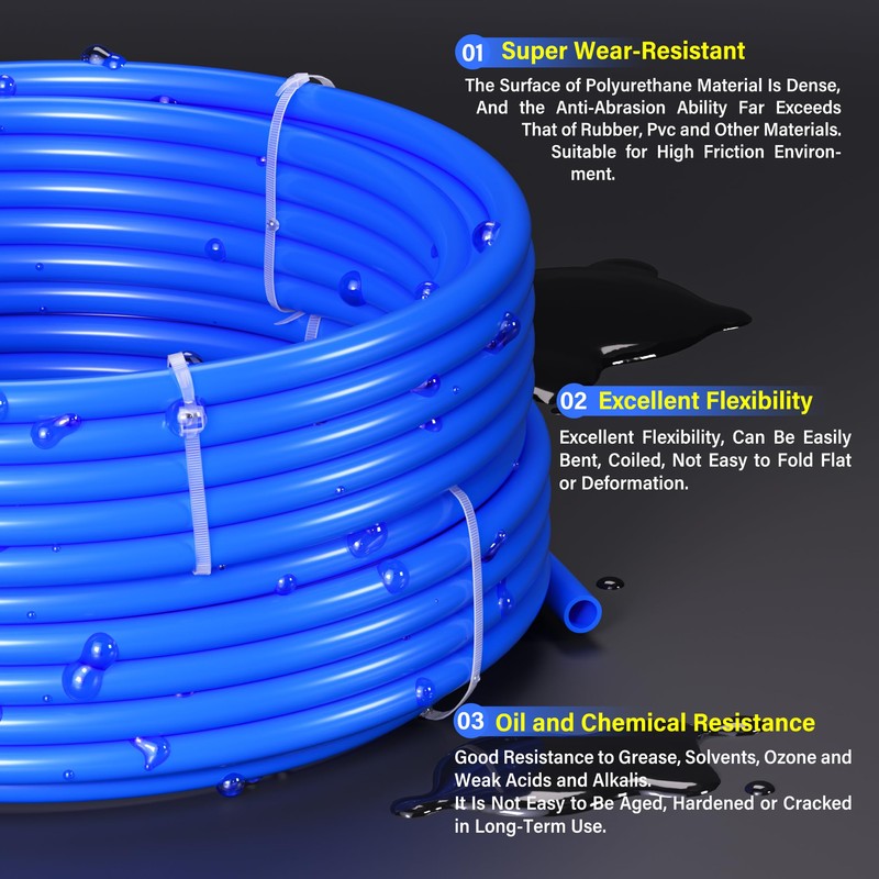 TAILONZ PNEUMATIC Blue 4mm or 5/32 inch OD 2.5mm ID