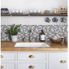 APSOONSELL KBMS-07B Mosaic Tile Stickers (4 Pieces) Kitchen Bathroom Wall