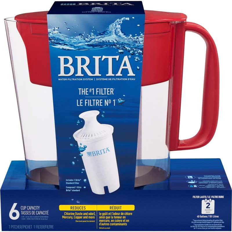 Brita Water Filter Pitcher for Tap and Drinking Water with