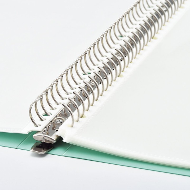 Lihit Lab N7683-0 Interchangeable Clear Book, A4, 20 Pockets, White