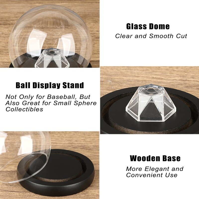 TOLIDA Golf Ball Display Case, Dustproof Golf Ball Racks with