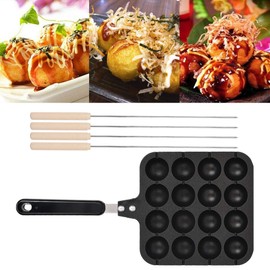 Takoyaki Maker antiadherente - Molde para hornear Takoyaki para cocinar - Hacer takoyaki y panqueques redondos - Accesorios de cocina para el hogar