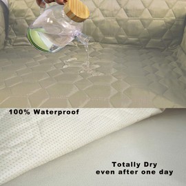RBSC Home 23 Inch Recliner Cover - 100% Waterproof Slipcovers Anti-Slip Small Recliner Slipcovers for Pets,Baby, Dogs,Cats and Kids,Washable Protector(23" Sand)