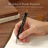 MCNTEIK Black Click Pen With 24K Gold Finish, Fine lacquer