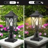 Darkaway Outdoor Post Lights, Aluminum Exterior Post Lantern Light Fixture