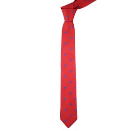 MENDEPOT Snail Necktie With Box Microfiber Jacquard Blue Snail Pattern tie