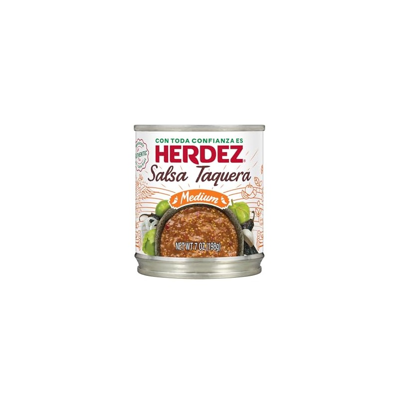 HERDEZ Taquera Salsa, Medium, 7 oz Can (12 Pack) –