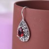 SUKKCCNO arete de plata S925 para mujer, con forma de
