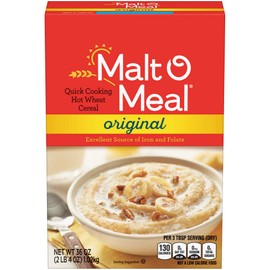 Malt-O-Meal, Original Malt-O-Meal Hot Breakfast Cereal, Quick Cooking, 36 Ounce Box (Pack of 10)